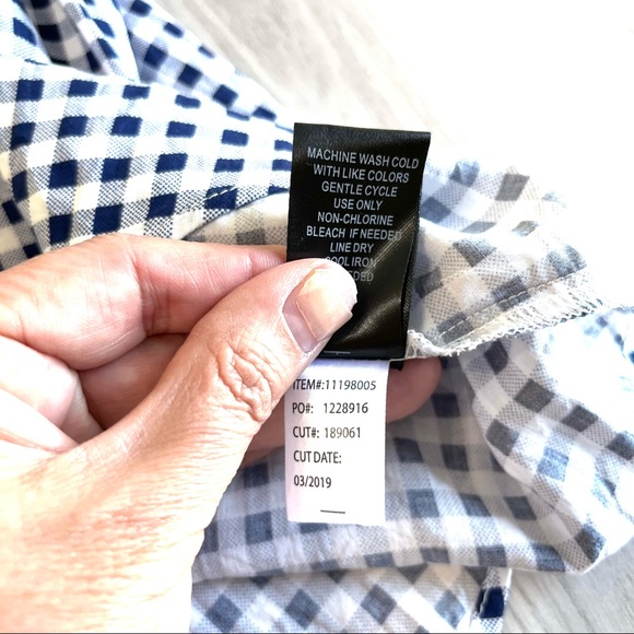 TORRID GINGHAM RUFFLE CHALLIS BLOUSE SIZE 1X - Picture 10 of 11